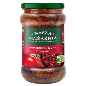 Вялені помідори в олії з духмяними травами Nasza Spiżarnia pomidory suszone z ziolami 270г