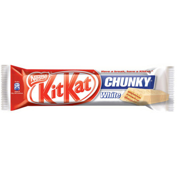Шоколадні батончики KitKat Chunky White (у білому шоколаді) 40г