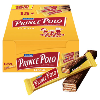 Вафлі в Шоколаді Prince Polo Classic, 262,5г (15 шт. х 17.5г)