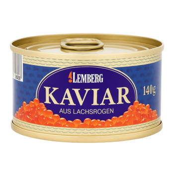 Ікра червона Лососева Зерниста (Горбуша) LEMBERG Kaviar Alaska Gold 140 г