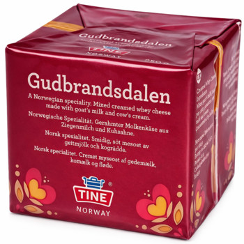 Сир Норвежський карамельний Гудбрандсдален Gudbrandsdalen Tine Norway 250г