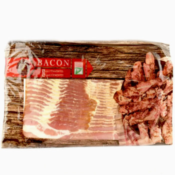 Бекон нарізаний, варено-копчкний Alapitva, Sliced Bacon, 500г