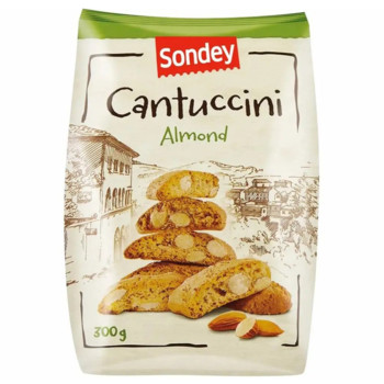Печиво з цільним Мигдалем Sondey Cantuccini Almond, 300г