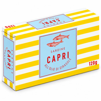 Сардинки в Олії Capri Sardine all'Olio di Girasole 120 г