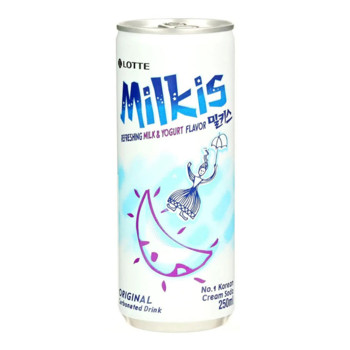 Напій газований молочний (Йогурт) Lotte Milkis Original Korean Cream Soda, 250мл