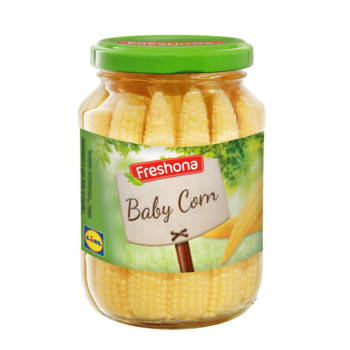 Кукурудза в початках "Бейбі" Freshona Baby Corn, 370 мл