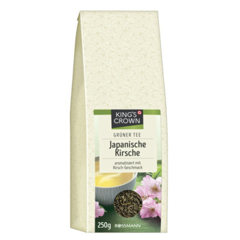 Чай Зелений King's Crown Gruner Tee Japanische Kirsche (Японська Вишня), 250г