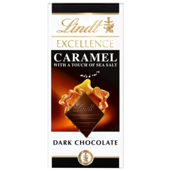 Шоколад  Lindt Excellence Caramel with a touch of Sea Salt Dark, 100 г