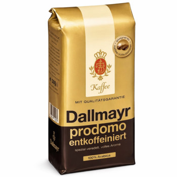 Кава в Зернах без Кофеїну Dallmayr Prodomo Entcoffeiniert 100% Арабіка 500 г