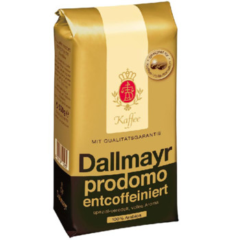 Кава Dallmayr Prodomo Entcoffeiniert (без кофеїну) 100% Арабіка, 500 г, Зерно