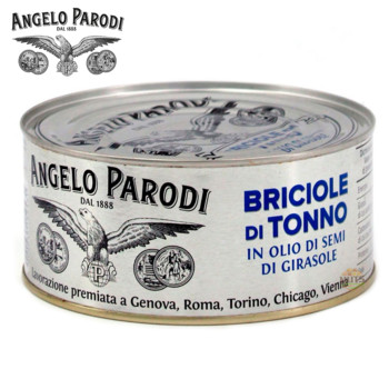 Тунець Angelo Parodi Briciole di Tonno in Olio di Semi di Girasol, 1000 г