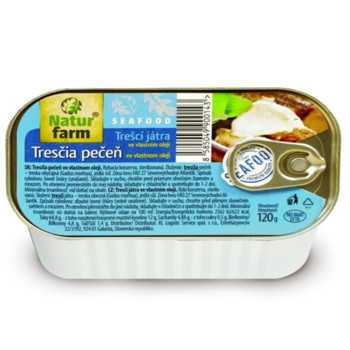 Печінка Тріски Natur Farm SeaFood Tresci Jatra, 120 г