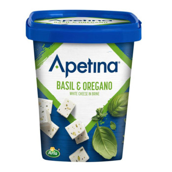 Сир Фета з Базиліком та Орегано Apetina Basil e Oregano, 430 г