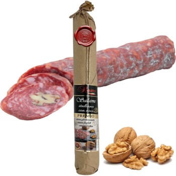 Ковбаса Салямі з Волоським Горіхом Rasmo Premio Salame Italiano con Noci, 270 г