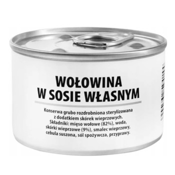 Яловичина у всасному соці (82% м'са) Sokolow Wolowina w Sosie Wlasnym, 200 г