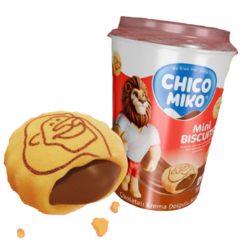 Міні Печево з Шоколадною начинкою Chiko Miko Mini Biscuits, 125 г