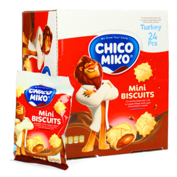 Міні Печево з Шоколадною начинкою Chiko Miko Mini Biscuits, 720 г (24шт х 30г)