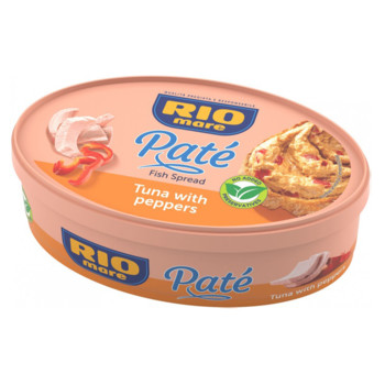 Паштет Рибний Ріо Маре Тунець з Солодким Перцем Rio mare Pate Fish Spred Tuna with Peppers, 115 г