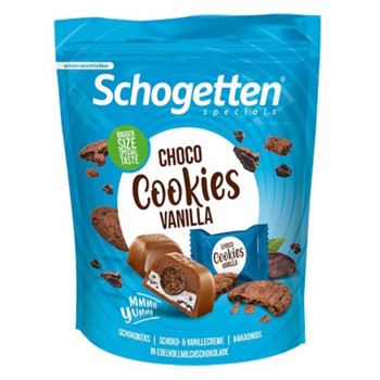 Цукерки шоколадні Schogetten Choco Cookies Vanilla, 116 г