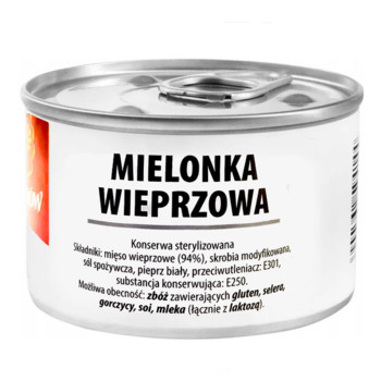 М'ясо Свинини Консервоване Тушонка (94% м'яса) Mielonka Wieprzowa Sokolow, 200 г