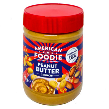 Паста Арахісова American Foodie Peanut Butter Crunchy, 340 г