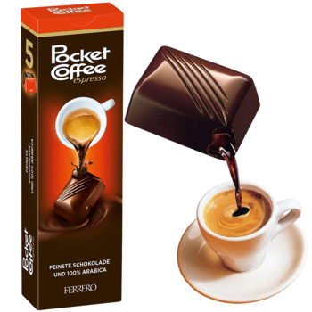 Цукерки Ферреро Шоколадні з Кавою Еспрессо Ferrero Pocket Coffee Espresso (5 цукерок), 62.5 г