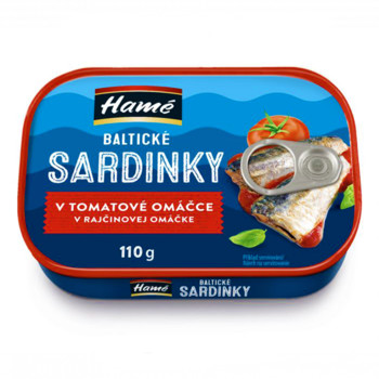 Сардинки Балтійські в Томатному Соусі, Hame Balticke Sardinky v Tomatove Omacce, 110 г