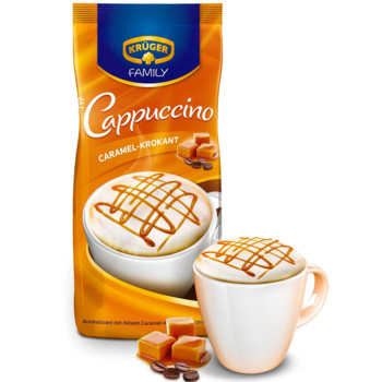 Капучино Крюгер Хрустящая Карамель, Kruger Family typ Cappuccino Caramel-Krokant, 500 г