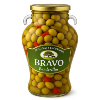 Оливки Амфора Amfora Aceitunas y Encurtidos BRAVO Coctel Gazpacho 2,5 Кг