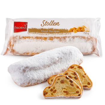 Штоллен з Марципаном Фаворіна, Favorina Stollen Finest Marzipan, 750 г
