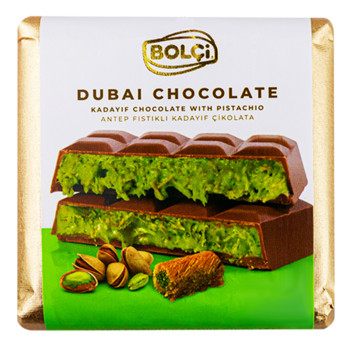 Дубайський Шоколад з Фісташкою Болці, Bolci Dubai Chocolate, 100 г