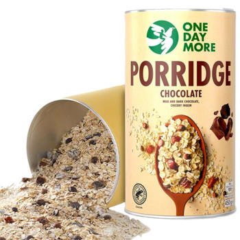 Каша Вівсяна з Чорним та Молочним Шоколадом One Day More Porridge Cu Ciocolata, 450 г