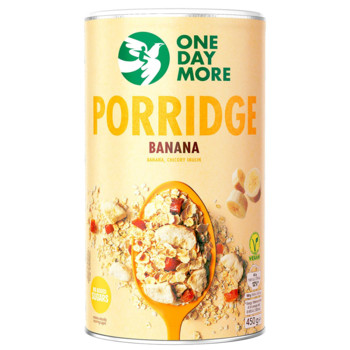 Каша Вівсяна з Сушеним Бананом One Day More Porridge Cu Banane, 450 г