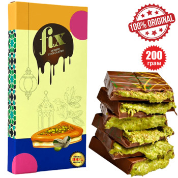 Дубайський Шоколад Фікс з Фісташковою Пастою та Кадаїфі, Fix Chocolate Dubai with Knafeh and Pistachio  200г