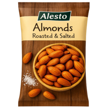 Орехи Миндаль Жареные, Соленые Алесто Alesto Almonds Roasted & Salted, 150 грам