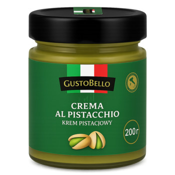 Паста Фісташкова (45% Фісташок) Gusto Bello Crema al Pistacchio, 200 г