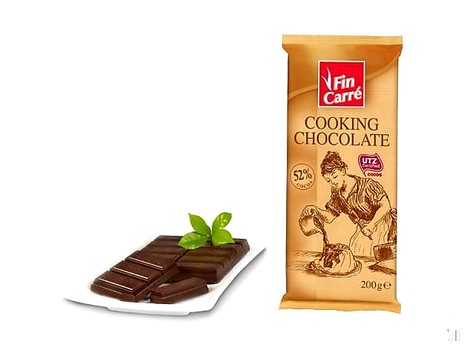 Шоколад Fin Carre , Cioccolato di Copertura , 200 г , 52% какао