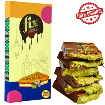 Дубайський Шоколад Фікс з Фісташковою Пастою та Кадаїфі, Fix Chocolate Dubai with Knafeh and Pistachio 100 г