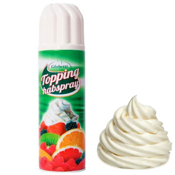 Вершки Аерозольні Збиті Спрей-крем Glodetti Topping habspray, 250 г