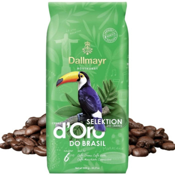 Кава в Зернах Dallmayr Crema d'Oro Selektion das Jahres Brasil, 100% Arabica, зерно 1 кг