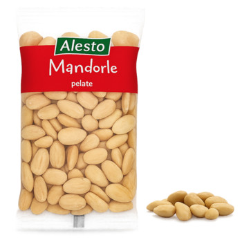 Мигдаль очишчений, Бланшований Алесто, Alesto Mandorle Pelate, 100 г