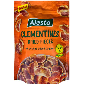 Мандарин Клементин сушений (без додавання Цукру) Алесто, Alesto Clementines Dried Pieces, 80г