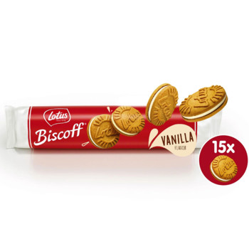 Lotus Biscoff Vanilla Cream Sandwich Cookies, 150 г