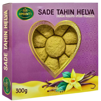 Халва Кунжутна з Ванільним смаком Аманті, Amanti Sade Tahin Helva, 300 г