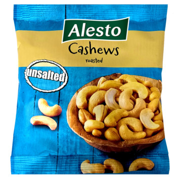 Горіхи Кешю Смажені (не солені) Алесто Alesto, Cashews Roasted Unsalted, 150 г