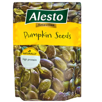 Насіння Гарбуза, Очищене Алесто Alesto Pumpkin Seeds, 200 г