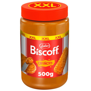 Крем Паста Бесквітно-карамельна XXL з Печивом Lotus Biscoff Crunchy, 500 г