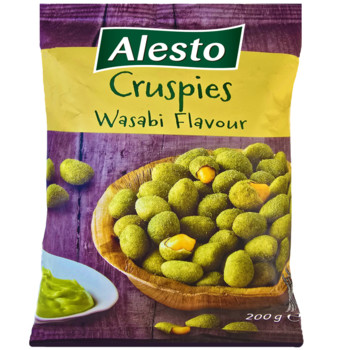 Арахіс в Хрусткому клярі з Васабі Алесто,  Alesto Cruspies Wasabi Flavour, 200 г