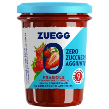 Джем Клубника и Земляника без Сахара и Консервантов Zuegg Fragole e Fragoline di Bosсo Zero, 220г