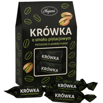 Цукерки Корівка з Фісташковим Смаком  Majami Krowka o Smaku Pistacjowym, 200г